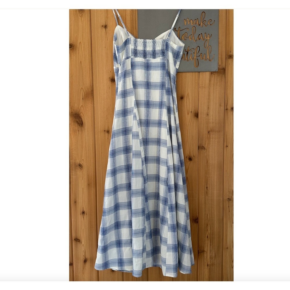 Lulus Keep on Charming Plaid Button-Front Midi Dress Size Small - Picture 11 of 12